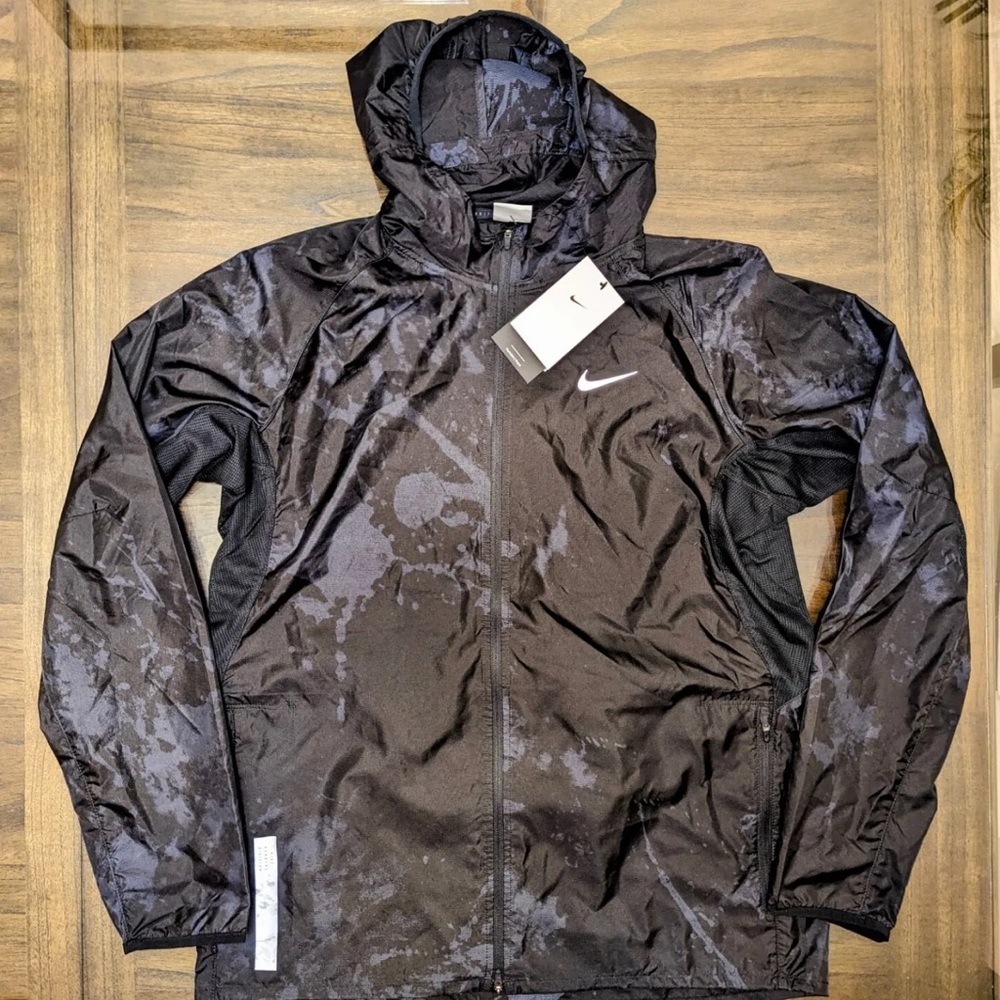 Nike Men's Repel Run Division Running Full-Zip Packable Jacket Size L DV9278-010